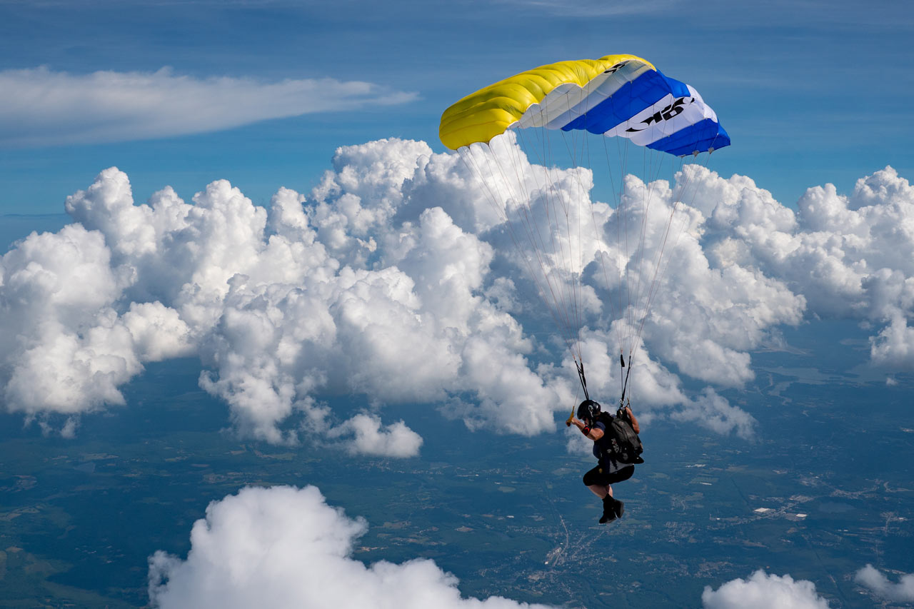 can you talk while skydiving