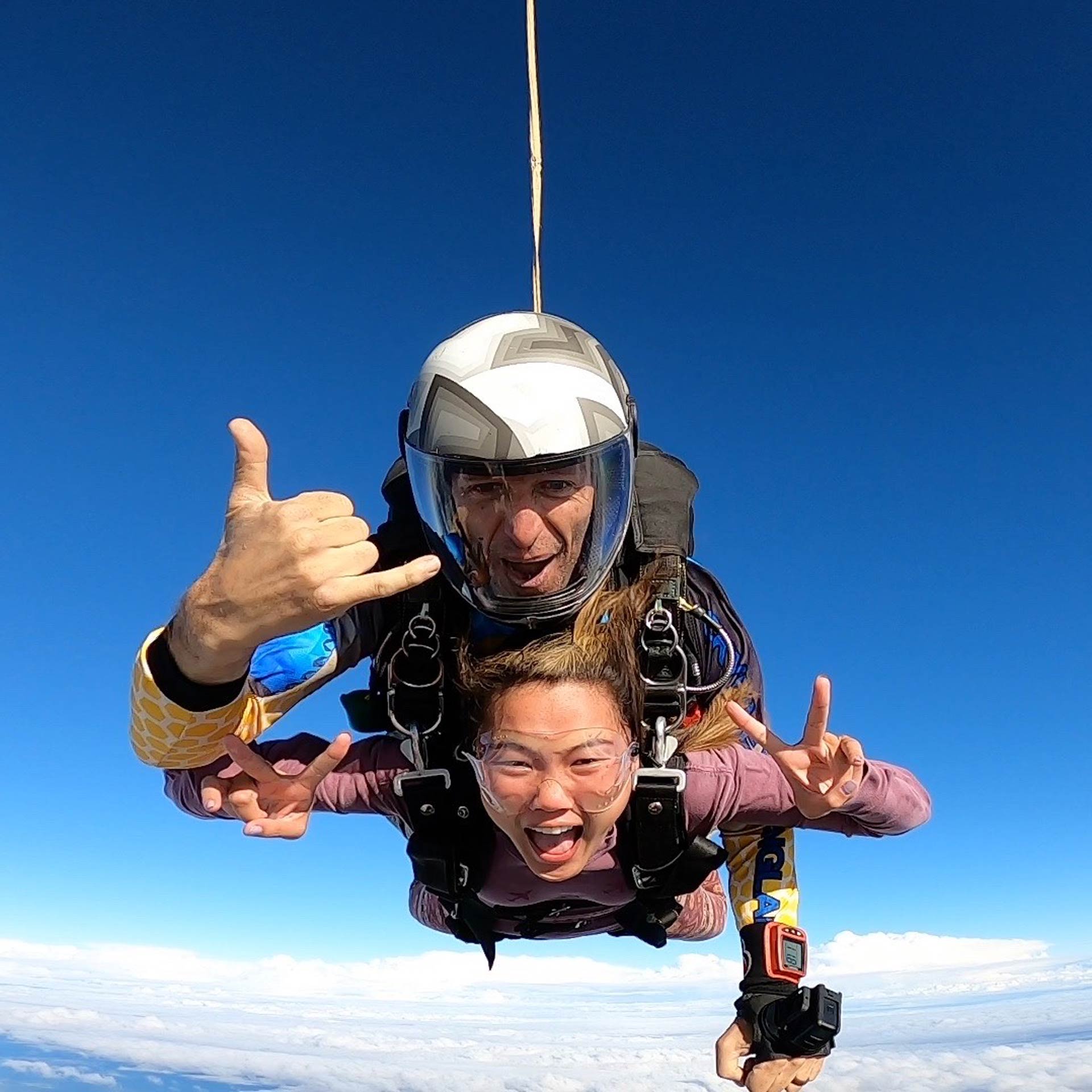 skydiving hand signals