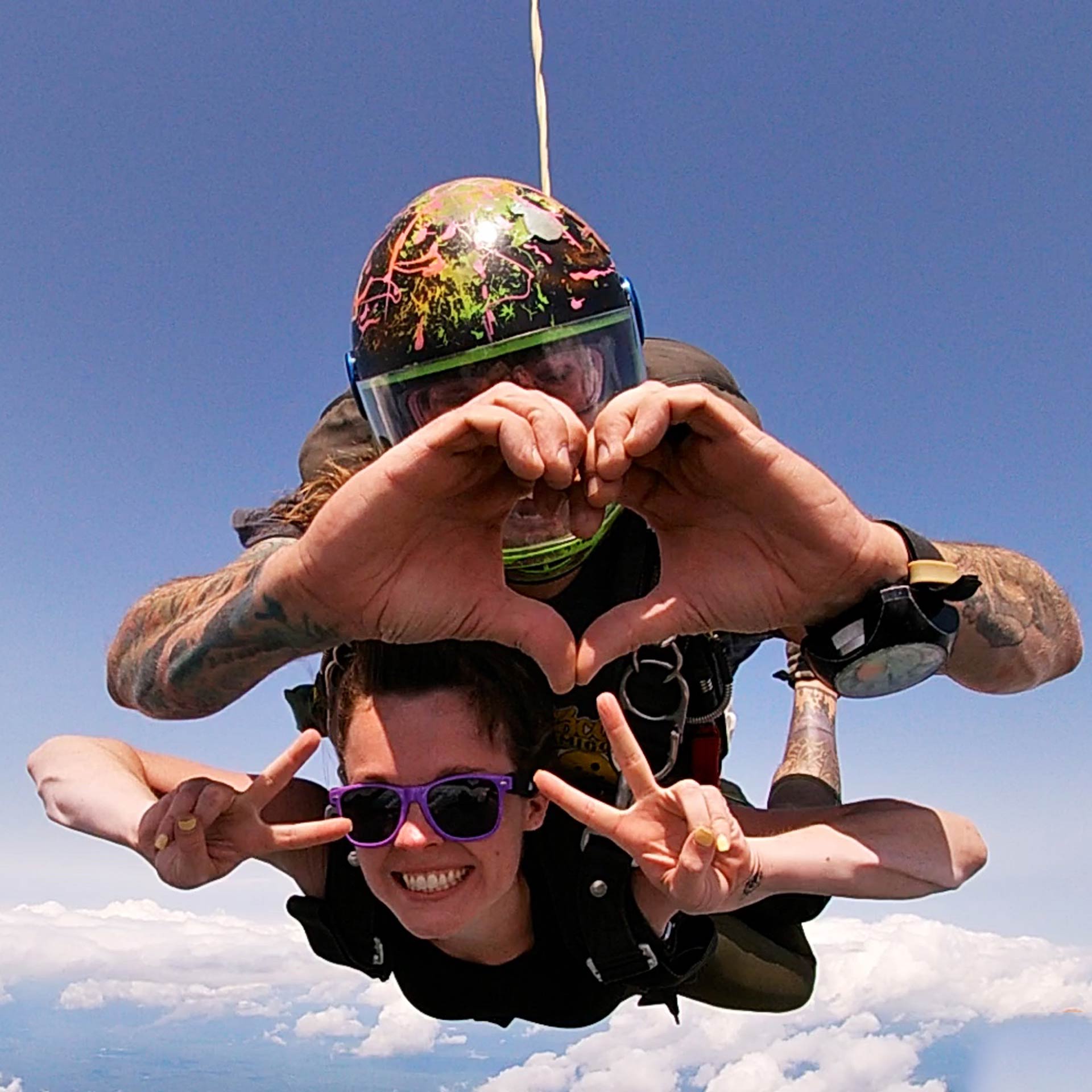 skydiving hand signals