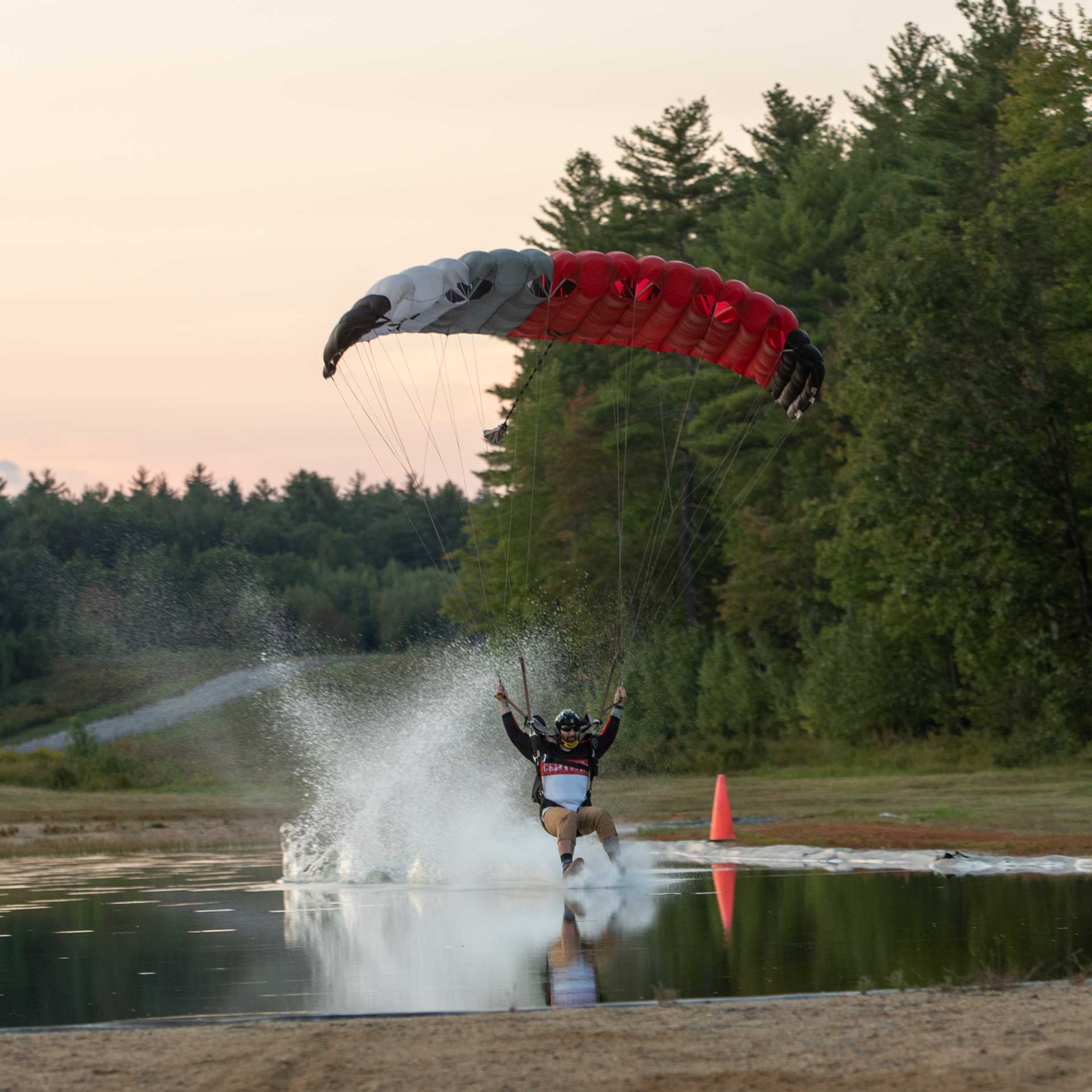 parachute swooping