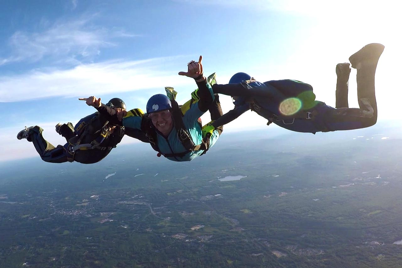 normal skydive height