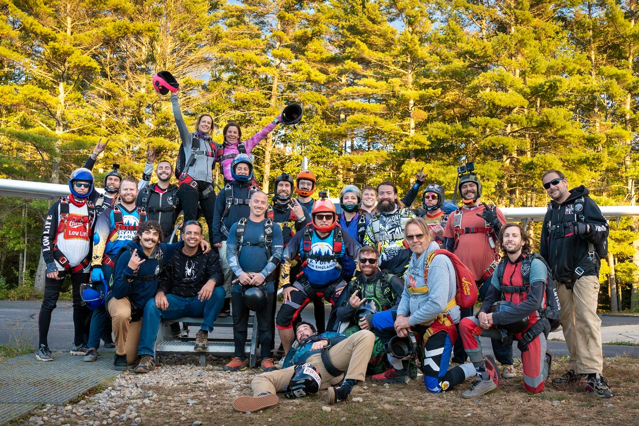 skydiving tandem group