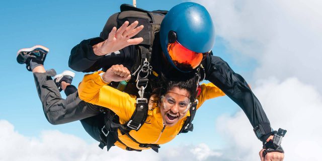 how cold is skydiving