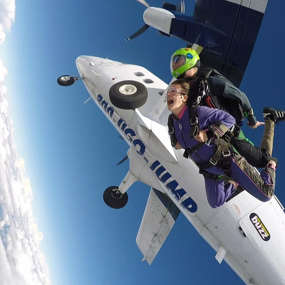 skydiving airplane